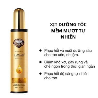 Xịt Nước Hoa Dưỡng Tóc Suôn Mượt – Giảm Khô Xơ, Gãy Rụng, Hương Hoa Hồng Dịu Nhẹ – Chỉ 35.000₫