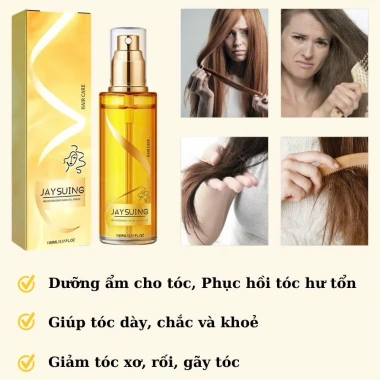 Xịt Nước Hoa Dưỡng Tóc Suôn Mượt – Giảm Khô Xơ, Gãy Rụng, Hương Hoa Hồng Dịu Nhẹ – Chỉ 35.000₫