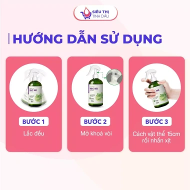 Xịt phòng thơm tinh dầu bạc hà TINHDAUSACHANH 100ml/500ml - Xua đuổi côn trùng, khử mùi, chống say xe, giảm giá 40.000₫ 6