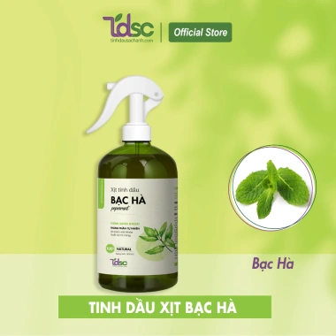 Xịt phòng thơm tinh dầu bạc hà TINHDAUSACHANH 100ml/500ml - Xua đuổi côn trùng, khử mùi, chống say xe, giảm giá 40.000₫ 8