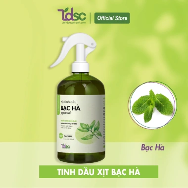 Xịt phòng thơm tinh dầu bạc hà TINHDAUSACHANH 100ml/500ml - Xua đuổi côn trùng, khử mùi, chống say xe, giảm giá 40.000₫ 9