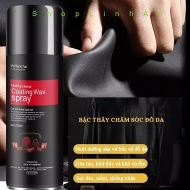 Xịt sạch & làm bóng giày, đồ da, túi ví, áo, ghế da - Dưỡng ẩm, chống mốc