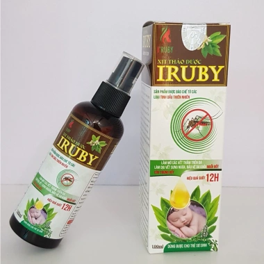 Xịt thảo dược Iruby 100ml - Đuổi muỗi, côn trùng, làm dịu mẩn ngứa cho trẻ sơ sinh, giá chỉ 65.000 VND