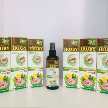 Xịt thảo dược Iruby 100ml - Đuổi muỗi, côn trùng, làm dịu mẩn ngứa cho trẻ sơ sinh, giá chỉ 65.000 VND