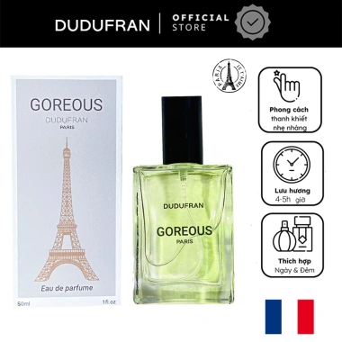 Xịt thơm quần áo & body mist GOREOUS hương Pháp nam - DUDUFRAN thơm lâu, dịu nhẹ, giá 125k