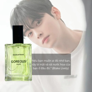 Xịt thơm quần áo & body mist GOREOUS hương Pháp nam - DUDUFRAN thơm lâu, dịu nhẹ, giá 125k