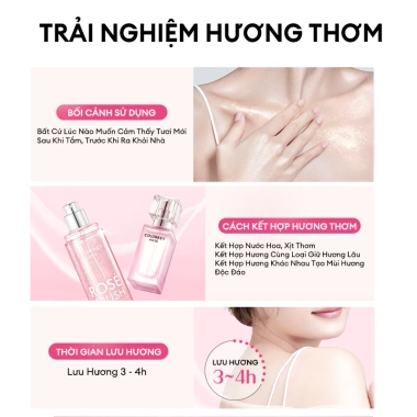 Xịt Thơm Toàn Thân COLORKEY ROSÉ CRUSH 100ml Hương Ngọt Ngào Tươi Mới Giá 179k