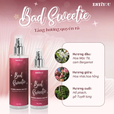 Xịt Thơm Toàn Thân ESTIYOU 6 Mùi Hương Lưu Hương Lâu 100ml 250ml Giá 79.000 VND 10 Xịt Thơm Toàn Thân ESTIYOU 6 Mùi Hương Lưu Hương Lâu 100ml 250ml Giá 79.000 VND 10
