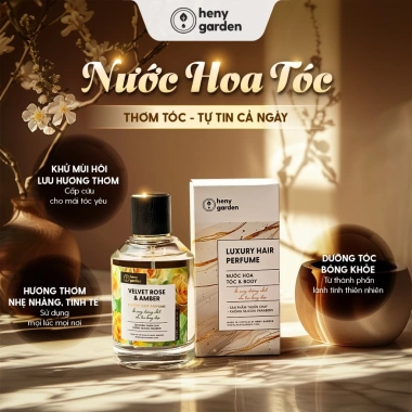 Xịt Thơm Tóc Heny Garden 100mL - Nước Hoa Dưỡng Tóc Lưu Hương Lâu, Bổ Sung Dưỡng, Giá 317k