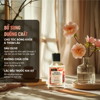 Xịt Thơm Tóc Heny Garden 100mL - Nước Hoa Dưỡng Tóc Lưu Hương Lâu, Bổ Sung Dưỡng, Giá 317k
