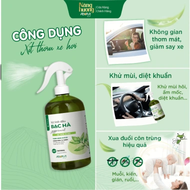 Xịt Tinh Dầu ABURA Vệ Sinh Khử Mùi Khử Khuẩn Xe Ô Tô, Xe Hơi 100ml‑500ml, Chống Say Xe 3 Xịt Tinh Dầu ABURA Vệ Sinh Khử Mùi Khử Khuẩn Xe Ô Tô, Xe Hơi 100ml‑500ml, Chống Say Xe 3