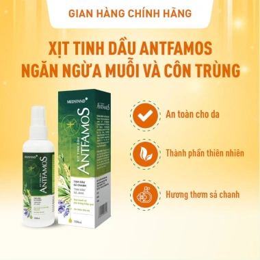 Xịt tinh dầu Antfamos 100ml ngừa muỗi côn trùng hiệu quả, giá 90.000₫ 2