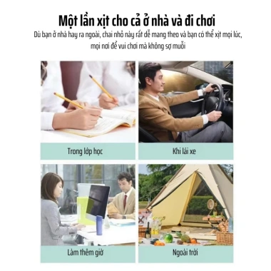 Xịt tinh dầu gió 60ml chính hãng - chống muỗi, ngứa, say xe, sảng khoái, kháng khuẩn, chỉ 16.000đ
