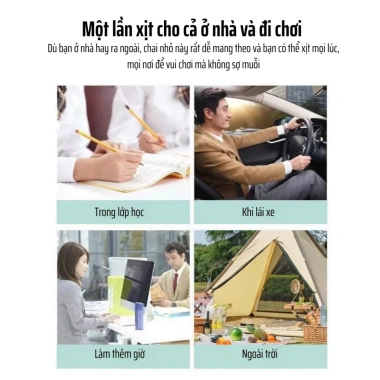 Xịt Tinh Dầu Gió Thiên Nhiên 60ml - Thư giãn, giảm cảm lạnh, say tàu xe, tiện lợi, giảm giá 21.499 VND 9 Xịt Tinh Dầu Gió Thiên Nhiên 60ml - Thư giãn, giảm cảm lạnh, say tàu xe, tiện lợi, giảm giá 21.499 VND 9
