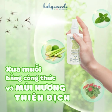 Xịt xua muỗi Babycoccole 0M+ chống đốt cho bé và gia đình, chiết xuất tía tô đất, cây phong lữ 125ml - 345.000đ 3