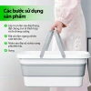 Xô Chậu Gấp Gọn Silicon 15L - Lau Nhà, Giặt Đồ, Tay Cầm, Bánh Xe, 75.000 VND 5