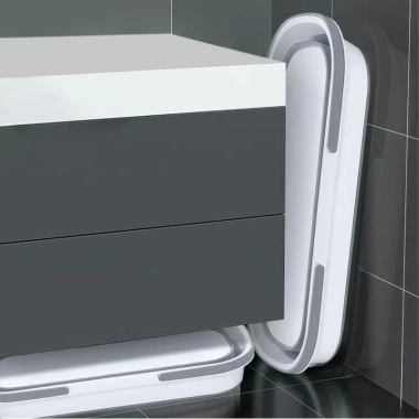 Xô Chậu Gấp Gọn Silicon 15L - Lau Nhà, Giặt Đồ, Tay Cầm, Bánh Xe, 75.000 VND 7
