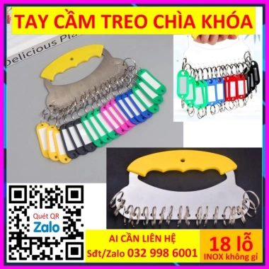 Xtay cầm thẻ chìa khóa 28 lỗ - Móc khóa Key Tag Combo 50, Thẻ nhựa ddcg3 đánh dấu vali - Giá 50.000 VND 3