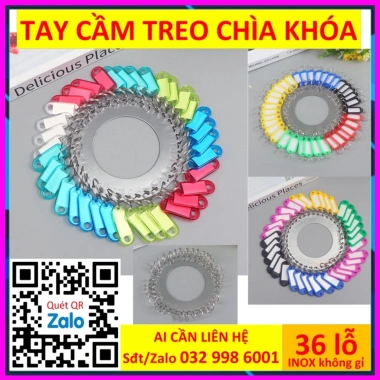 Xtay cầm thẻ chìa khóa 28 lỗ - Móc khóa Key Tag Combo 50, Thẻ nhựa ddcg3 đánh dấu vali - Giá 50.000 VND 4