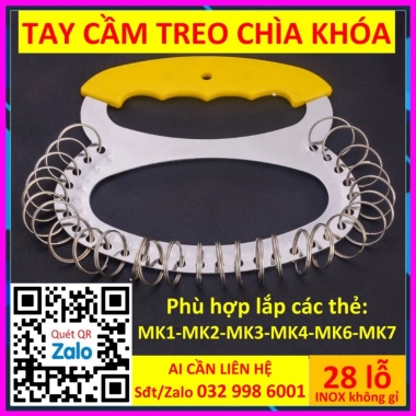 Xtay cầm thẻ chìa khóa 28 lỗ - Móc khóa Key Tag Combo 50, Thẻ nhựa ddcg3 đánh dấu vali - Giá 50.000 VND 6