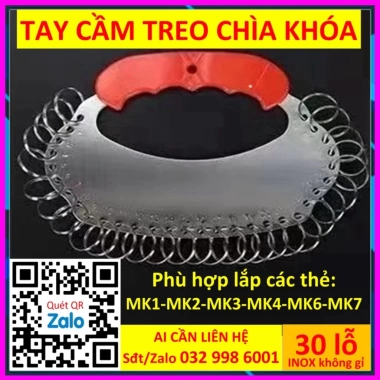 Xtay cầm thẻ chìa khóa 28 lỗ - Móc khóa Key Tag Combo 50, Thẻ nhựa ddcg3 đánh dấu vali - Giá 50.000 VND 7