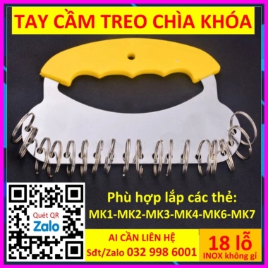Xtay cầm thẻ chìa khóa 28 lỗ - Móc khóa Key Tag Combo 50, Thẻ nhựa ddcg3 đánh dấu vali - Giá 50.000 VND 9