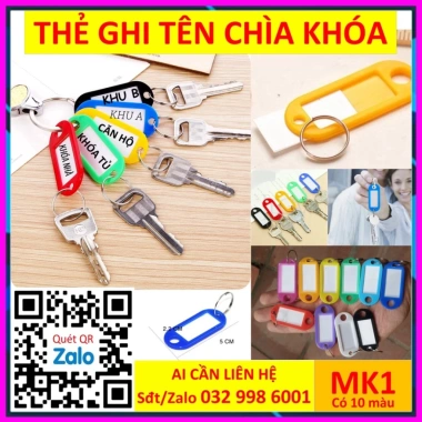 Xtay cầm thẻ chìa khóa 28 lỗ - Móc khóa Key Tag Combo 50, Thẻ nhựa ddcg3 đánh dấu vali - Giá 50.000 VND 10