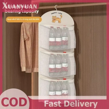 XUAN Túi Lưới 2/3 Lớp Lưu Trữ Dung Tích Lớn - Bảo Quản Quần Áo, Quần Lót, Tất, Thoáng Khí, Có Móc Treo, Giá 40.700₫