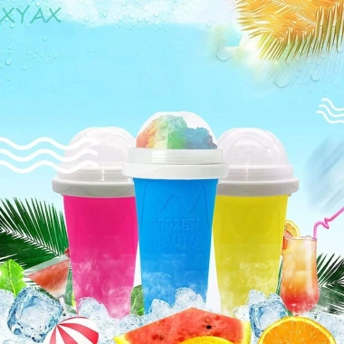 XYAX Sinh Tố Bóp Cốc Silicon DIY Nắp Đậy - Slushy Maker 1L, Làm Lạnh Nhanh