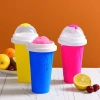 XYAX Sinh Tố Bóp Cốc Silicon DIY Nắp Đậy - Slushy Maker 1L, Làm Lạnh Nhanh 4
