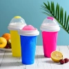 XYAX Sinh Tố Bóp Cốc Silicon DIY Nắp Đậy - Slushy Maker 1L, Làm Lạnh Nhanh 9