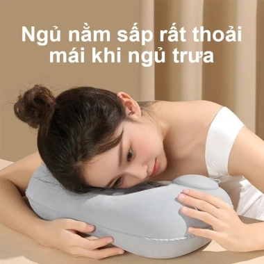 YAKO Gối Cổ Hình U Bơm Hơi Tự Động 15s Giảm Căng Thẳng Cơ Cổ, Gập Gọn Di Động - 34.999₫