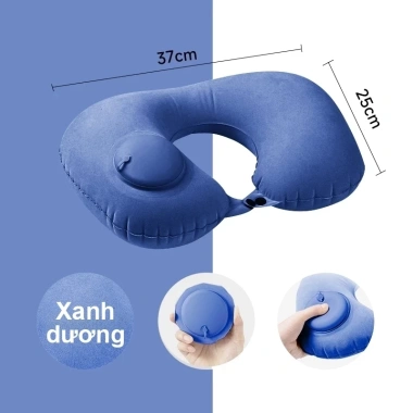 YAKO Gối Cổ Hình U Bơm Hơi Tự Động 15s Giảm Căng Thẳng Cơ Cổ, Gập Gọn Di Động - 34.999₫