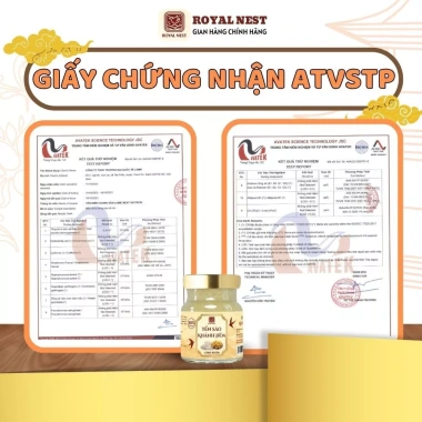 Yến sào Nha Trang Royal Nest - Quà Tết 2.026 hộp 10 hũ 70ml, giá ưu đãi 289.000₫ 4 Yến sào Nha Trang Royal Nest - Quà Tết 2.026 hộp 10 hũ 70ml, giá ưu đãi 289.000₫ 4