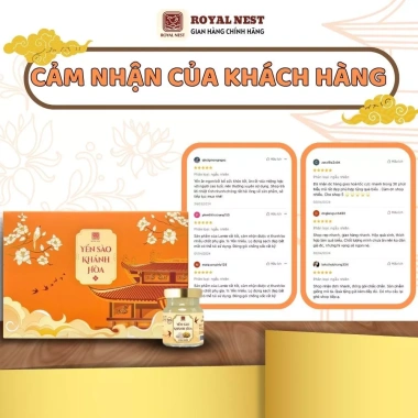 Yến sào Nha Trang Royal Nest - Quà Tết 2.026 hộp 10 hũ 70ml, giá ưu đãi 289.000₫ 5 Yến sào Nha Trang Royal Nest - Quà Tết 2.026 hộp 10 hũ 70ml, giá ưu đãi 289.000₫ 5