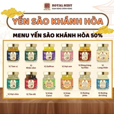 Yến sào Nha Trang Royal Nest - Quà Tết 2.026 hộp 10 hũ 70ml, giá ưu đãi 289.000₫