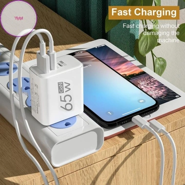 Yiyi 65W USB-C PD Sạc Nhanh Dành Cho Huawei Tablet Pad - Adapter Du Lịch VN Giá 59.200₫ 3
