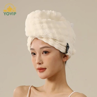 YOVIP Khăn Turban Microfiber Cực Lớn Nhanh Khô, Dây Co Giãn, Siêu Thấm Hút - Giá chỉ 69.876 VND