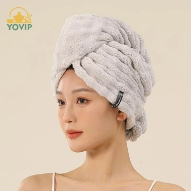 YOVIP Khăn Turban Microfiber Cực Lớn Nhanh Khô, Dây Co Giãn, Siêu Thấm Hút - Giá chỉ 69.876 VND