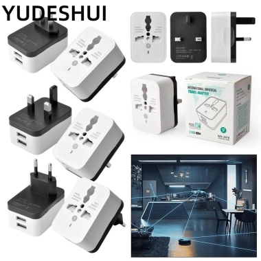 YUDESHUI Bộ chuyển đổi đa năng UK EU US - Du lịch, sạc, ổ cắm tường, đầu nối, 71.390₫