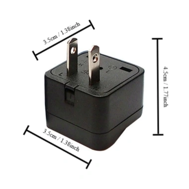 YUDESHUI Bộ chuyển đổi phích cắm điện đa chức năng 10A Mỹ – Ổ cắm sạc AC di động 2.024 250V, an toàn, tiện lợi