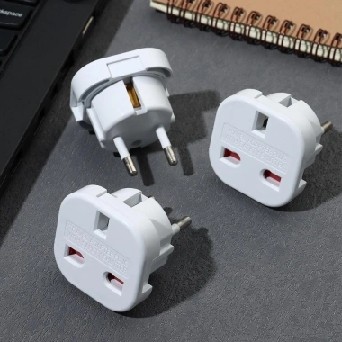 YUDESHUI Chuyển Đổi Ổ Cắm Anh sang EU - Bộ Sạc Du Lịch Châu Âu, Đầu Nối Tường, Giá 30.030₫