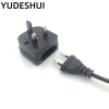 YUDESHUI Ổ cắm EU sang Anh 250V 2 chân sang 3 chân - Bộ chuyển đổi du lịch PC, bán chạy