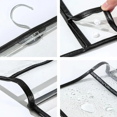 YYlingx Túi đựng quần áo & khăn treo tường chống nước PVC - Dụng cụ vệ sinh phòng tắm bền bỉ, chỉ 75.060₫ 6
