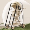 ZENITTHGEM Vỏ mưa trong suốt xe đẩy em bé - phụ kiện chống gió, chống nước, phù hợp du lịch Pram 4