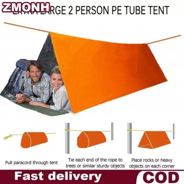 Zmo Lều Khẩn Cấp Gập Nhỏ Sống Sót Đường Dài Cắm Trại Ngoài Trời Không Thấm Nước