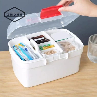 ZMONH Hộp Bảo Quản Thuốc Di Động Tích Lớn Bộ Gia Đình, Sơ Cứu, Du Lịch Khẩn Cấp 4