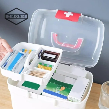 ZMONH Hộp Bảo Quản Thuốc Di Động Tích Lớn Bộ Gia Đình, Sơ Cứu, Du Lịch Khẩn Cấp 6