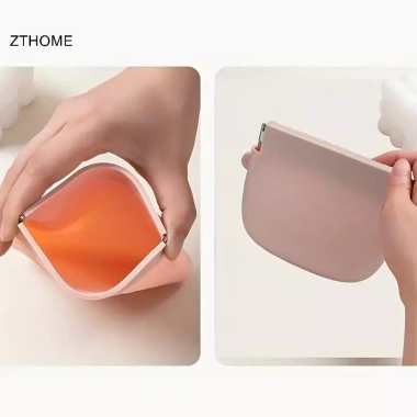 ZTHOME Túi Ăn Chó Silicone Di Động Chống Nước Dễ Làm Sạch An Toàn Ngoại Trời 2