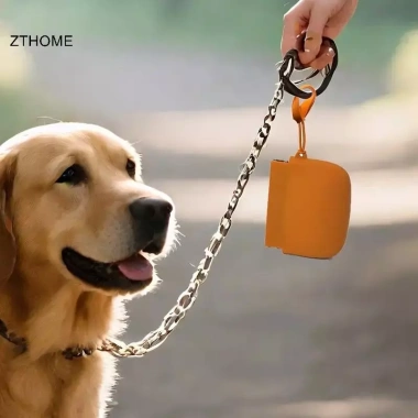ZTHOME Túi Ăn Chó Silicone Di Động Chống Nước Dễ Làm Sạch An Toàn Ngoại Trời 6